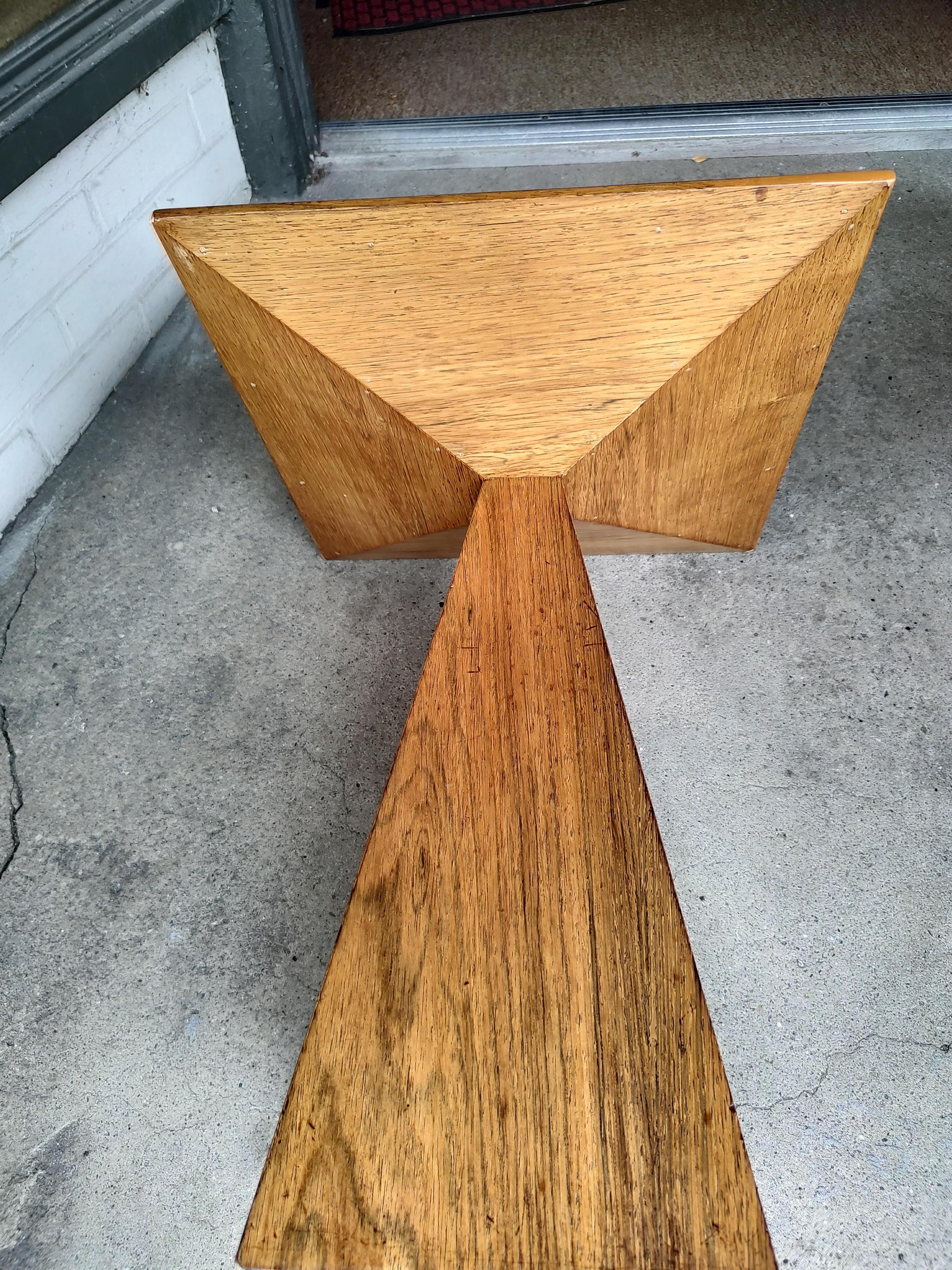 American Mid-Century Modern Sculptural Pyramid Table by Harvey Probber 