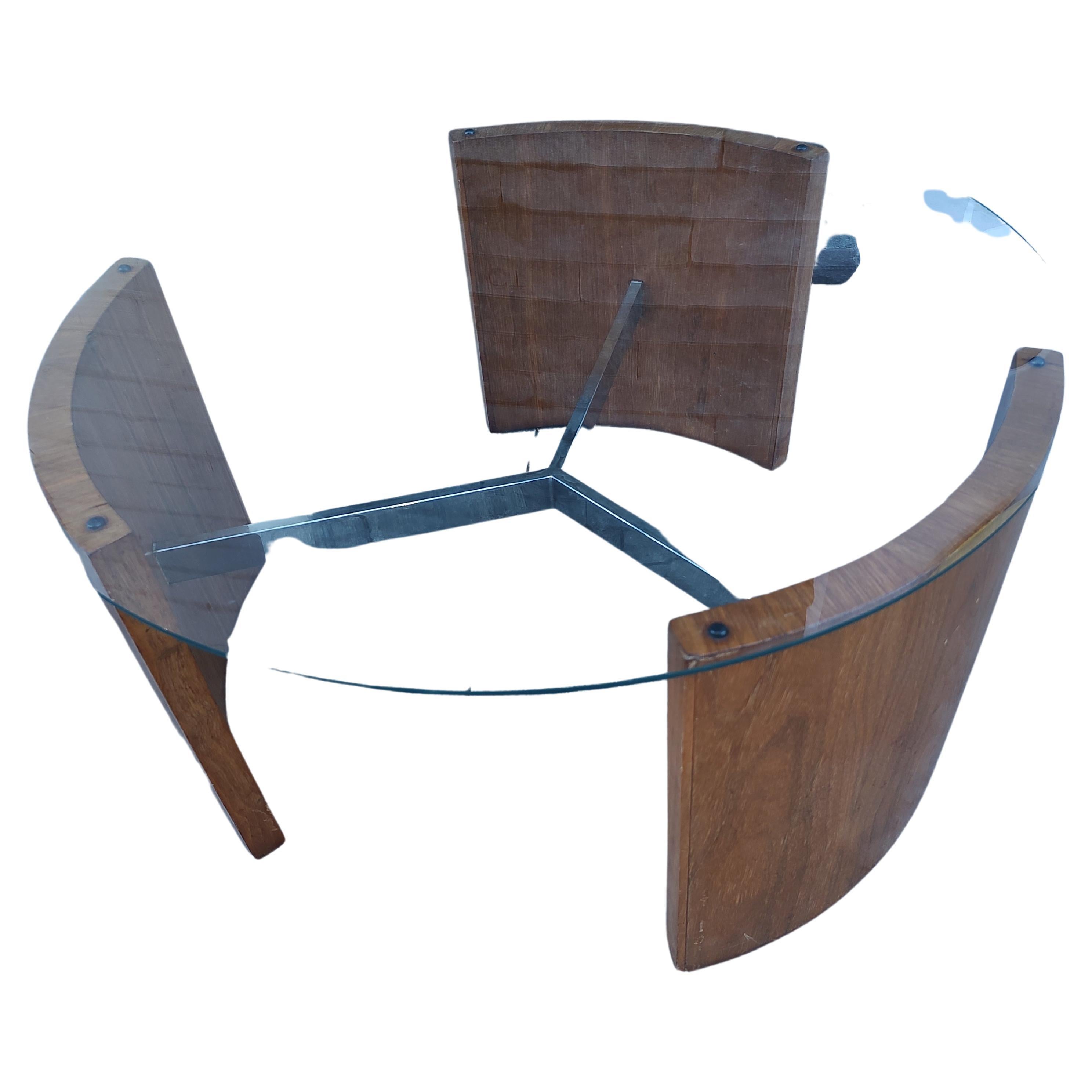 Mid Century Modern Sculptural "Radius" Cocktail Table by Vladimir Kagan