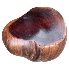 Mid-Century Modern Sculptural Redwood Trunk Cocktail Table