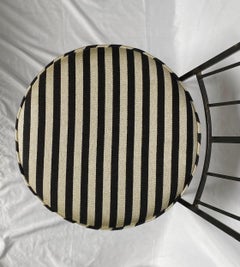 Mid-Century Modern Skulpturaler Salterini-Stil Metall-Akzentstuhl