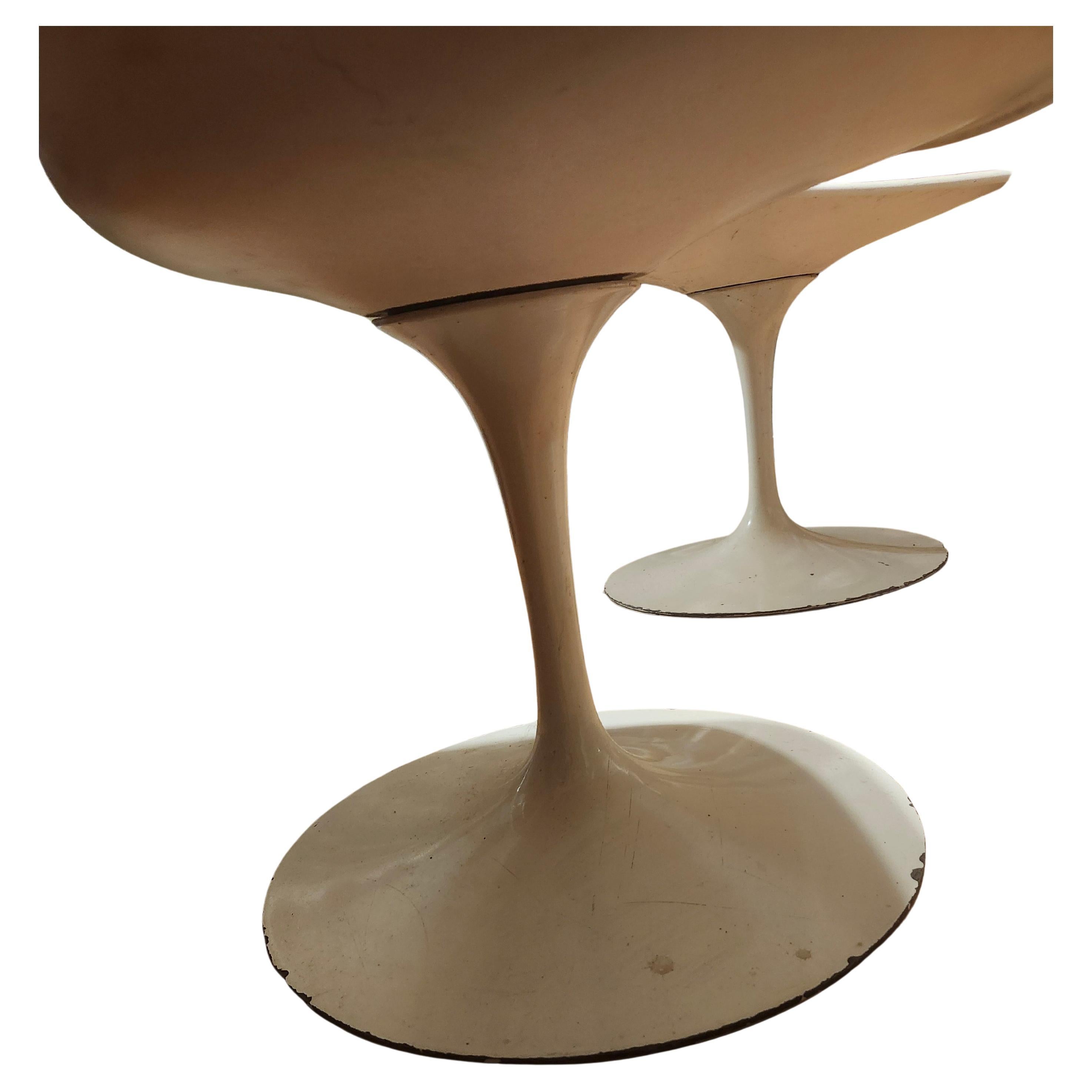 Set di 4 poltrone da pranzo Eero Saarinen Knoll Tulip, scultura moderna di metà secolo In condizioni buone in vendita a Port Jervis, NY