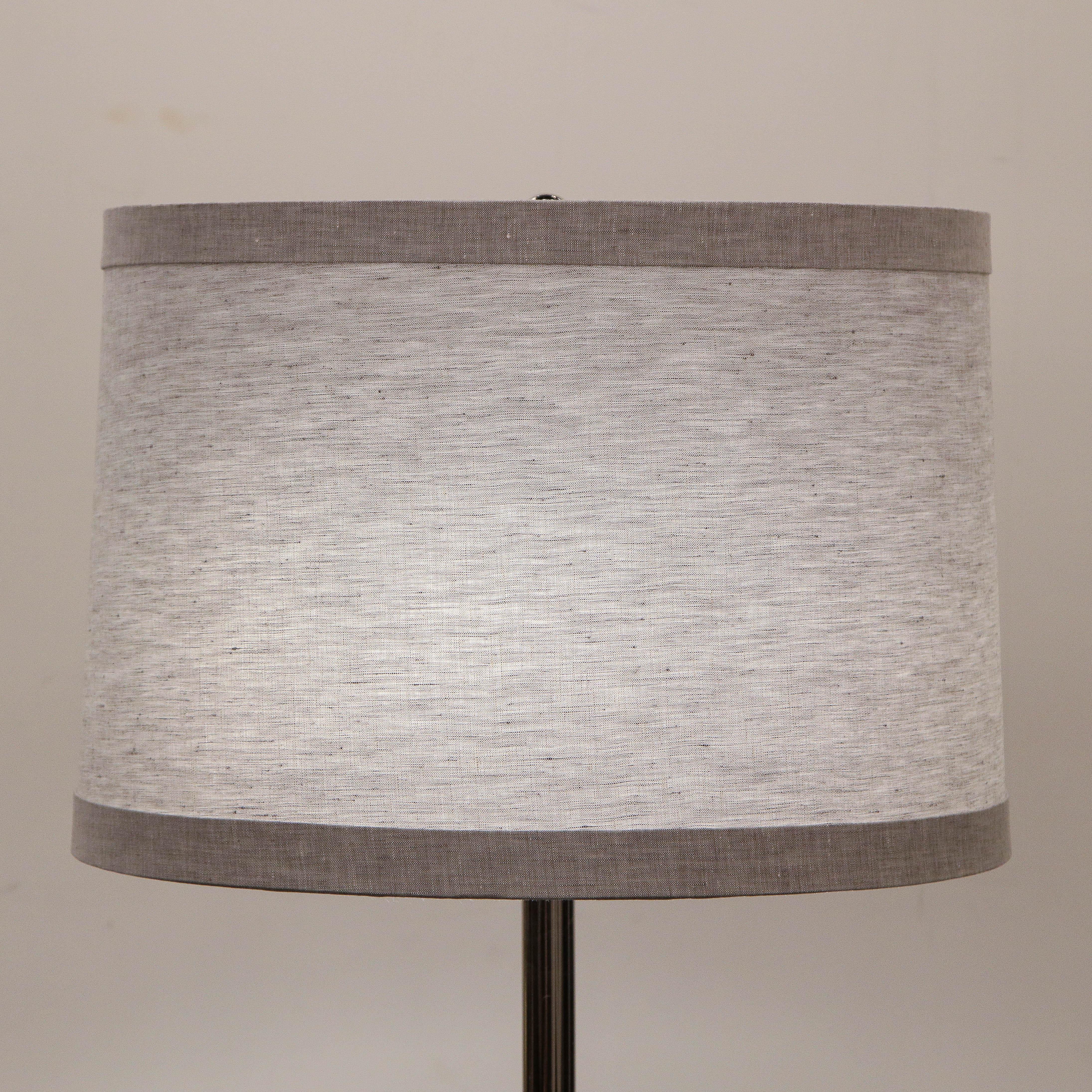 Mid-Century Modern Sculptural Silver Cerused and Brushed Aluminum Floor Lamp For Sale 7