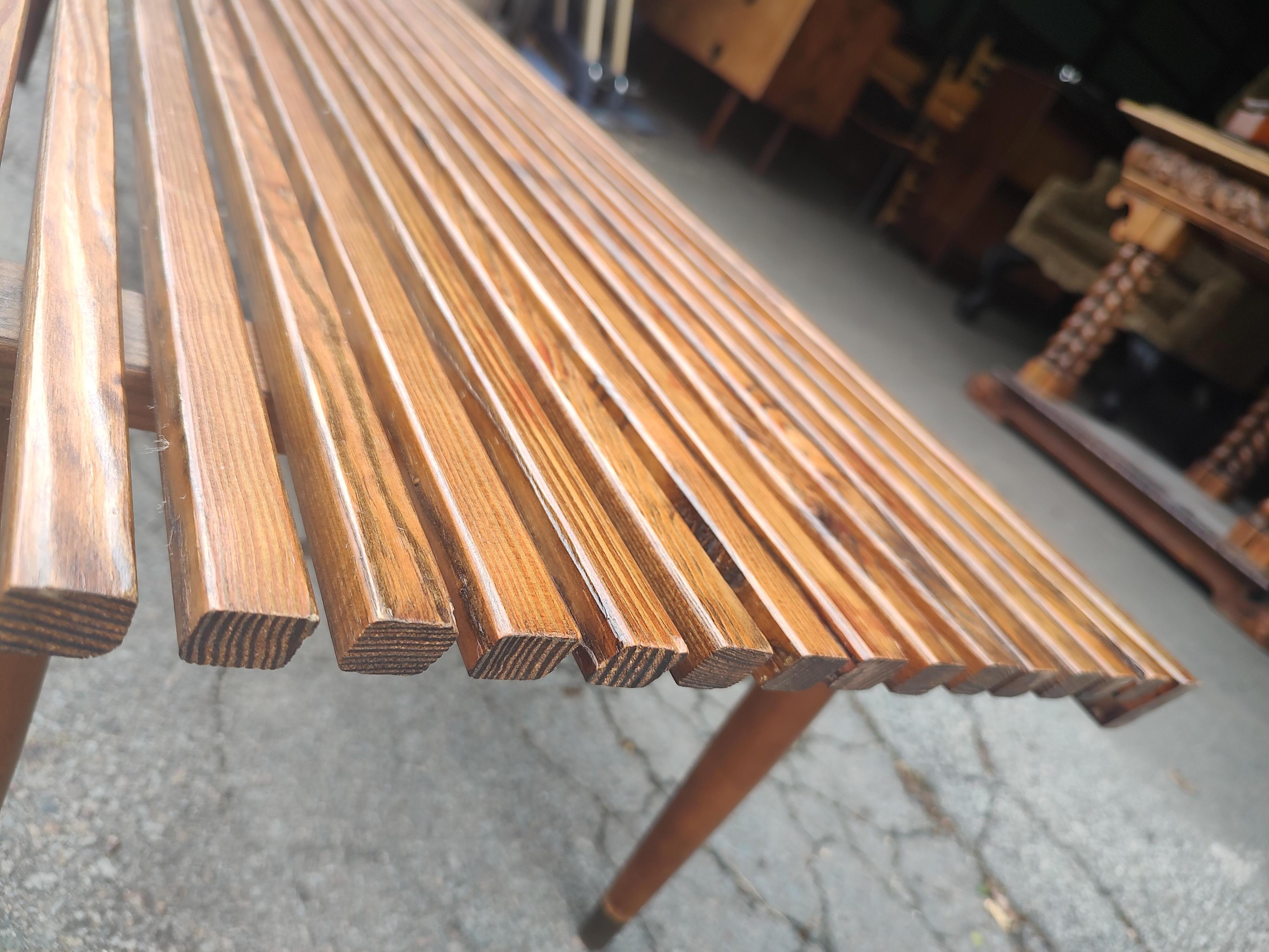 slatted coffee table