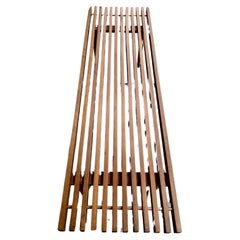 Mid-Century Modern Sculptural Slatted Cocktail Table Manner of George Nelson