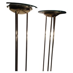 Lampada da terra scultorea di metà secolo Sonneman per Kovacs Coppia di lampade da terra disponibili