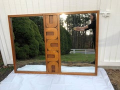 Mid-Century Modern Sculptural Style Mirror