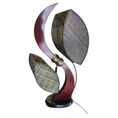 Lampada da tavolo scultorea del Mid Century Modern di Luxcraft C1955