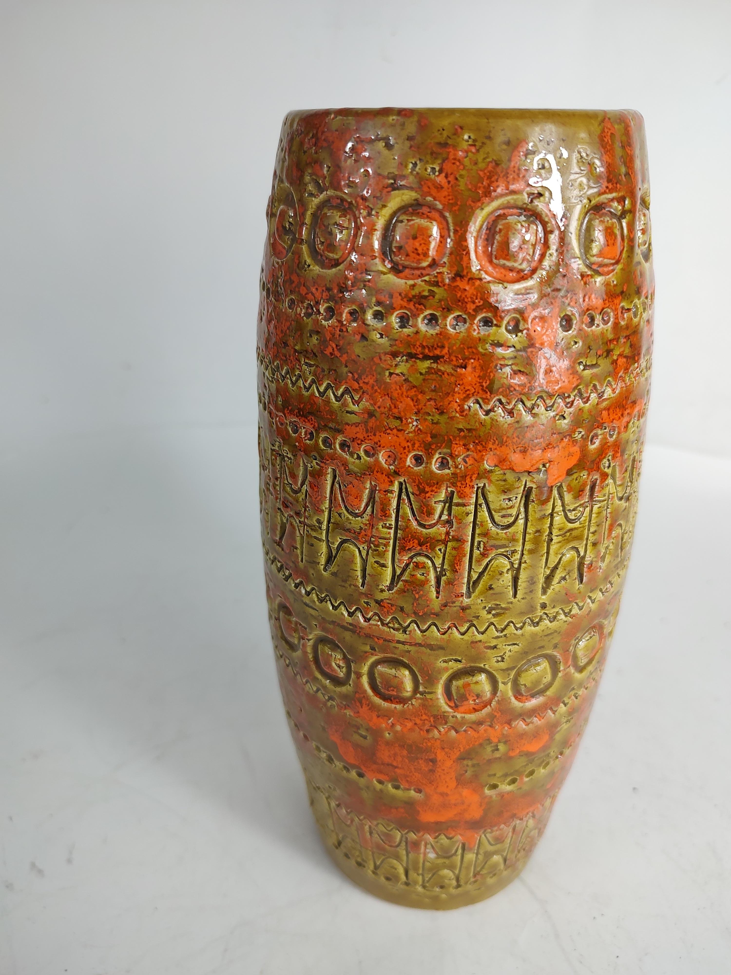 Moderne skulpturale Vase aus der Mitte des Jahrhunderts von Bitossi & Aldo Londi  im Angebot 1