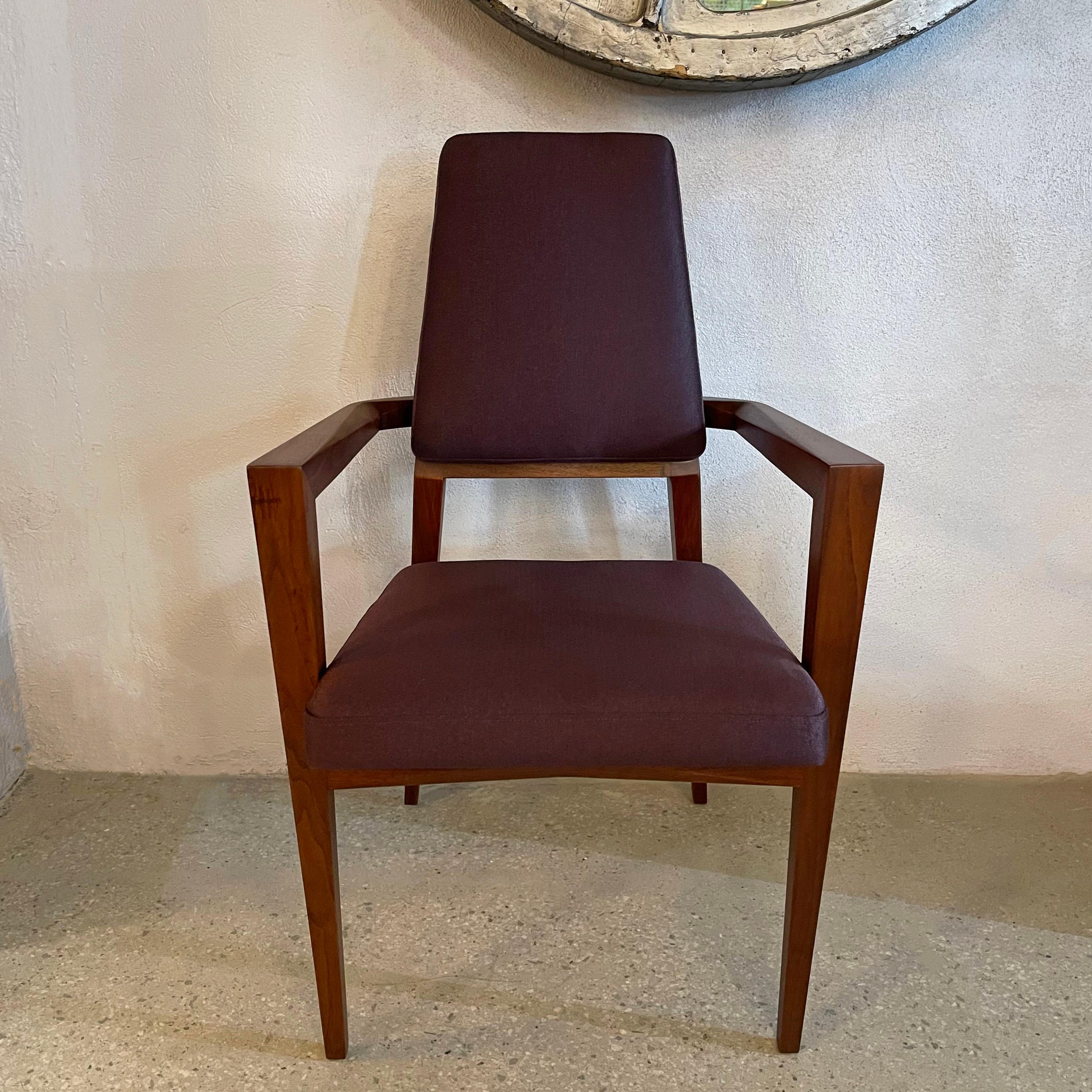 American Mid-Century Modern Sculptural Walnut Armchair by Marc Berge For Grosfeld House For Sale