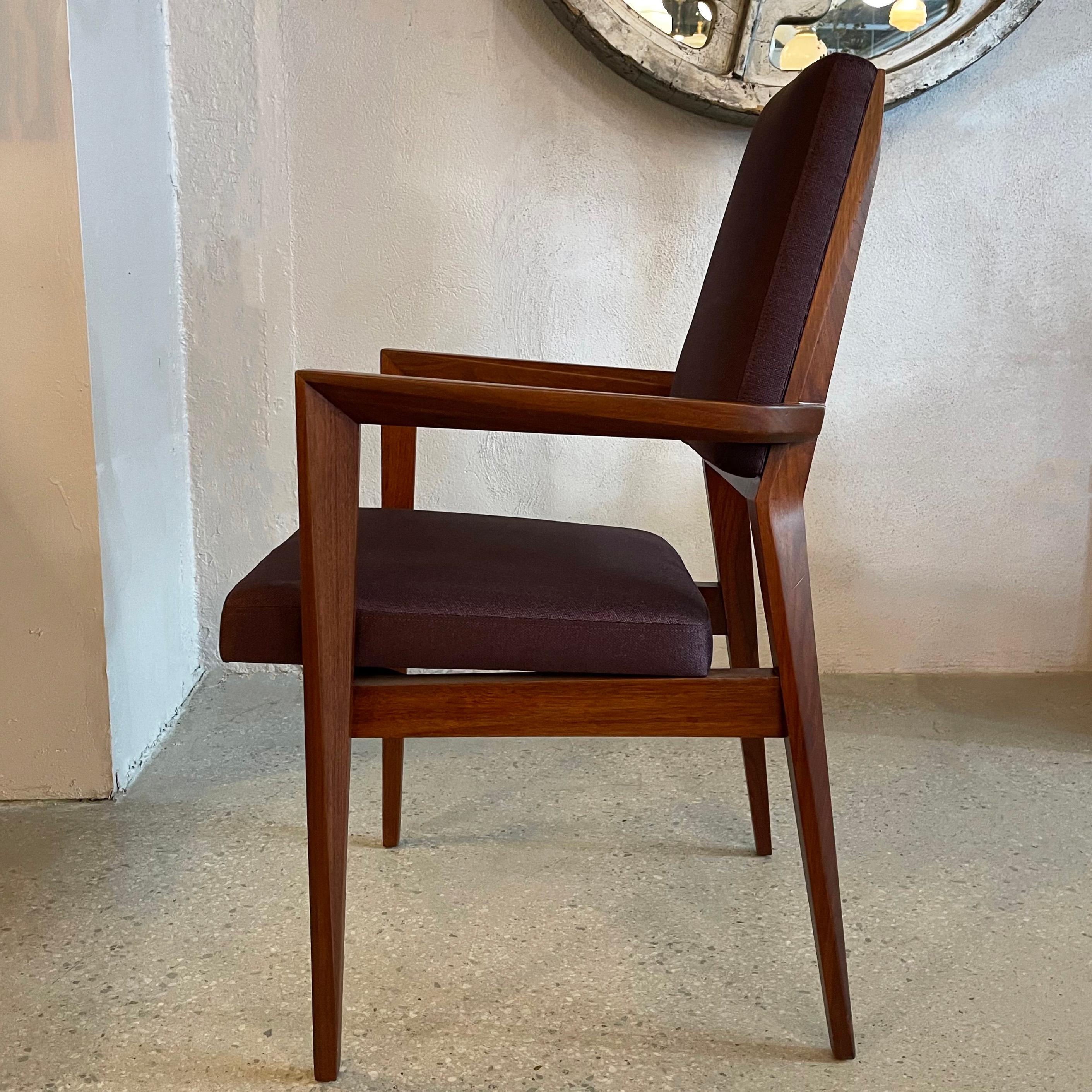 Mid-Century Modern Sculptural Walnut Armchair by Marc Berge For Grosfeld House In Good Condition For Sale In Brooklyn, NY