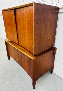 Mid-Century Modern Sculptural Walnut Gentlemen’s Chest