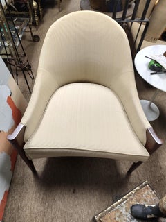 Pair of Mid-Century Modern Sculptural Walnut Lounge Chairs Style of Paul McCobb