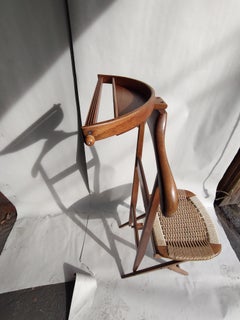 Mid-Century Modern Skulpturale Yugoslavia-Kleiderbügel Valet aus Nussbaumholz Seil, Mid-Century Modern