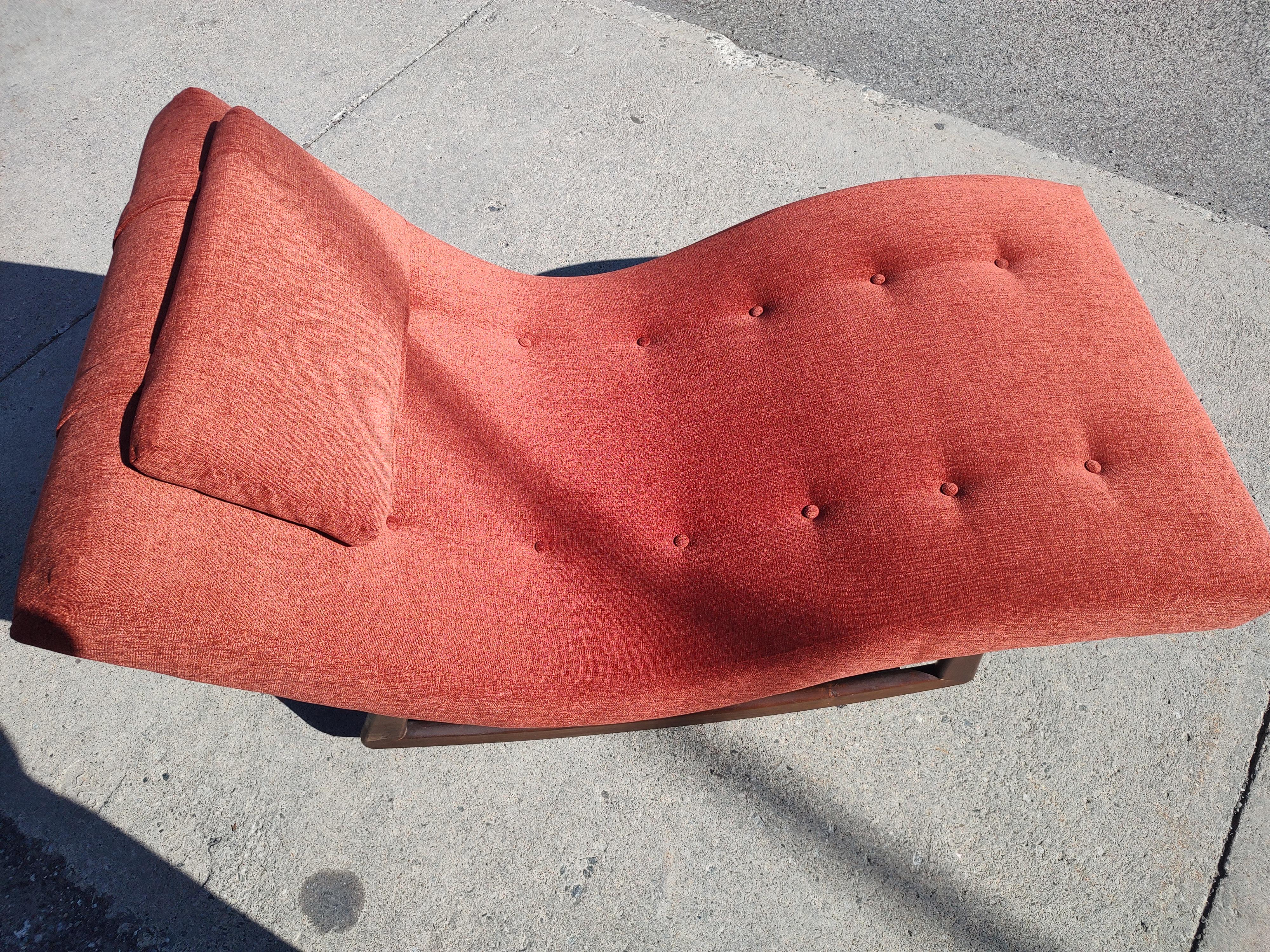 Mid Century Modern Sculptural Wave Chaise Lounge Rocker by Adrian Pearsall C1960 For Sale 4
