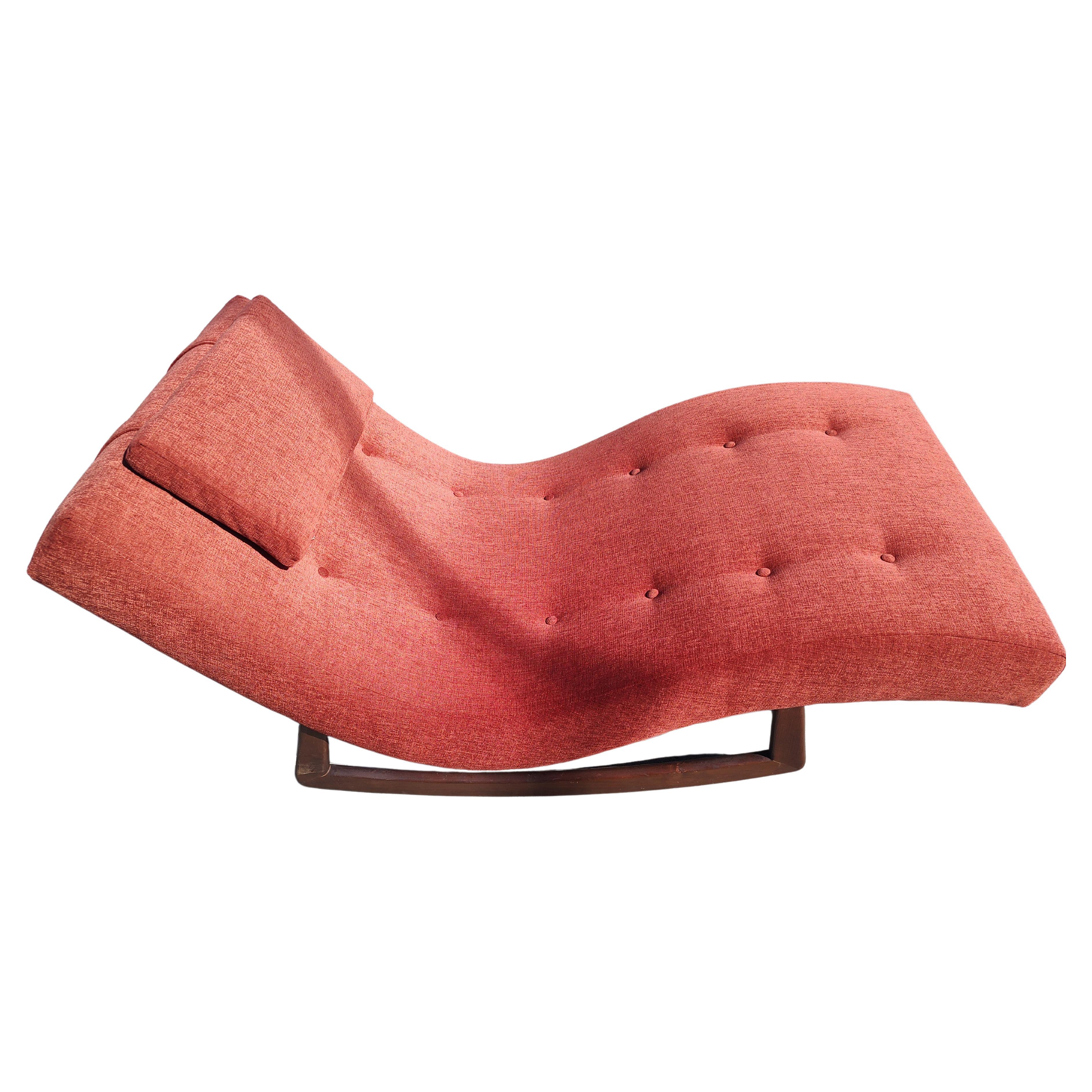 Mid-Century Modern Mid Century Modern Sculptural Wave Chaise Lounge Rocker by Adrian Pearsall C1960 For Sale