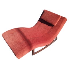 Mid Century Modern Sculptural Wave Chaise Lounge Rocker by Adrian Pearsall C1960