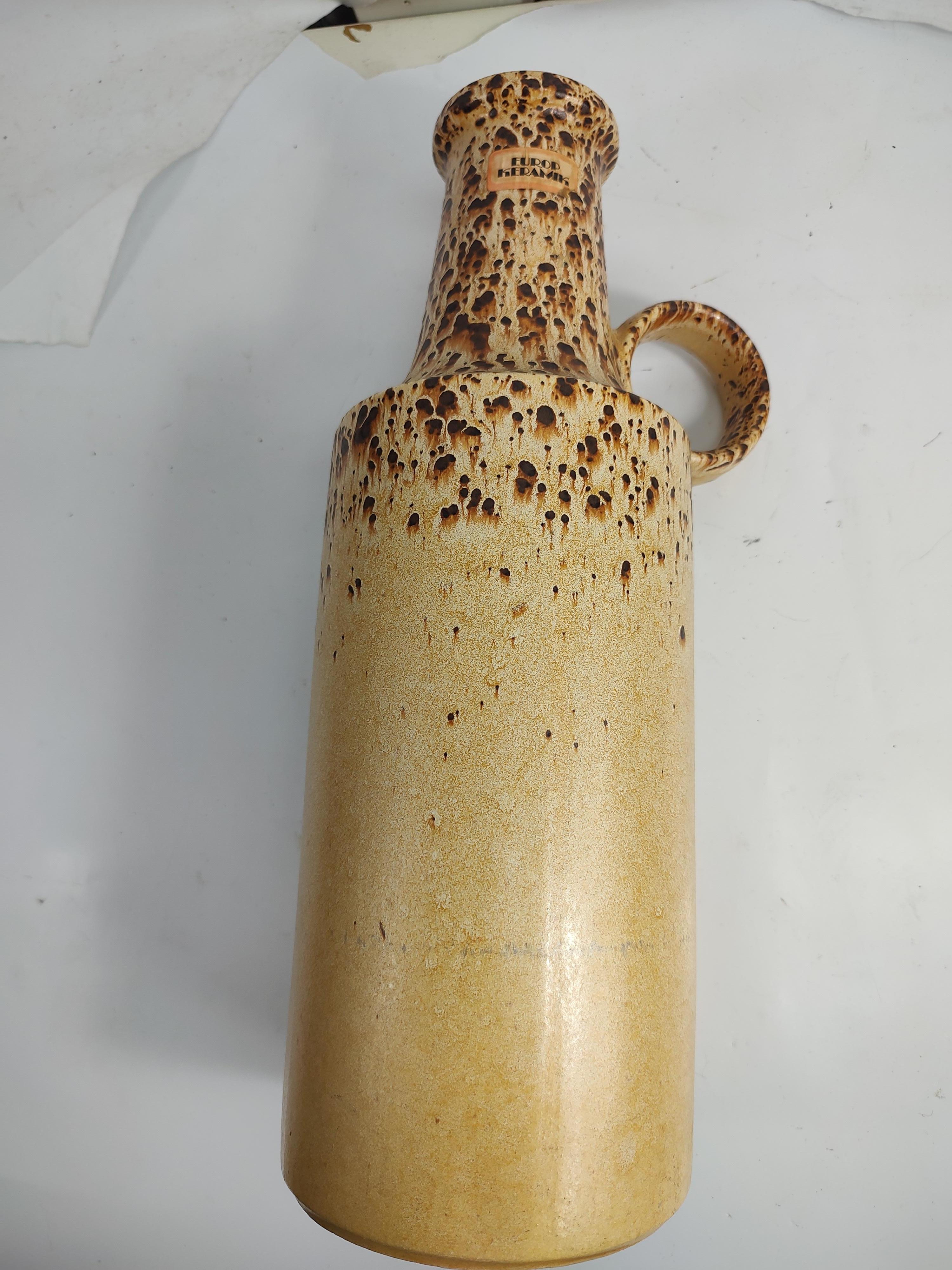 Vase sculptural en forme de bouteille de Scheurich, Allemagne de l'Ouest, du milieu du siècle dernier, 1960 Bon état - En vente à Port Jervis, NY