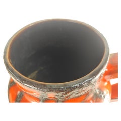 Mid Century Modern Sculptural West German Tall Vase by Scheurich c1955