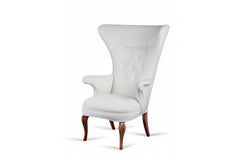 Mid-Century Modern Sculptural Wing Chair