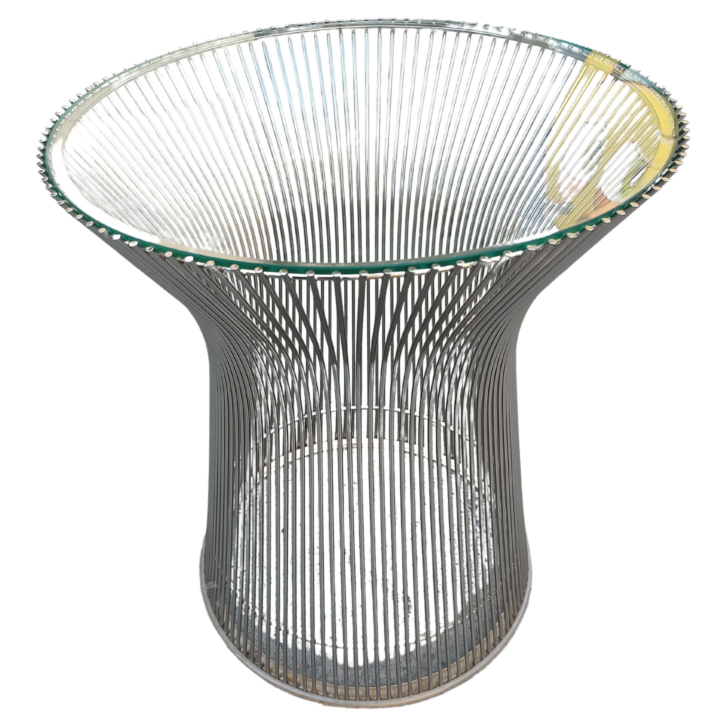 Mid Century Modern Sculptural Wire Side Table by Warren Platner for Knoll C1975 For Sale