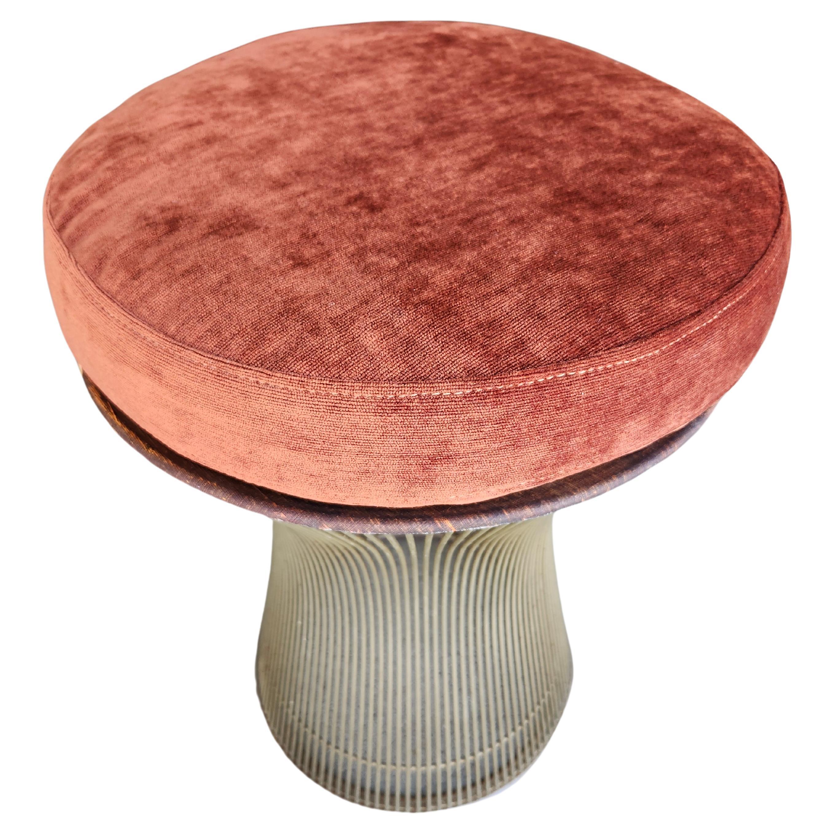 Skulpturaler Drahthocker von Warren Platner für Knoll, Mid-Century Modern, 1970