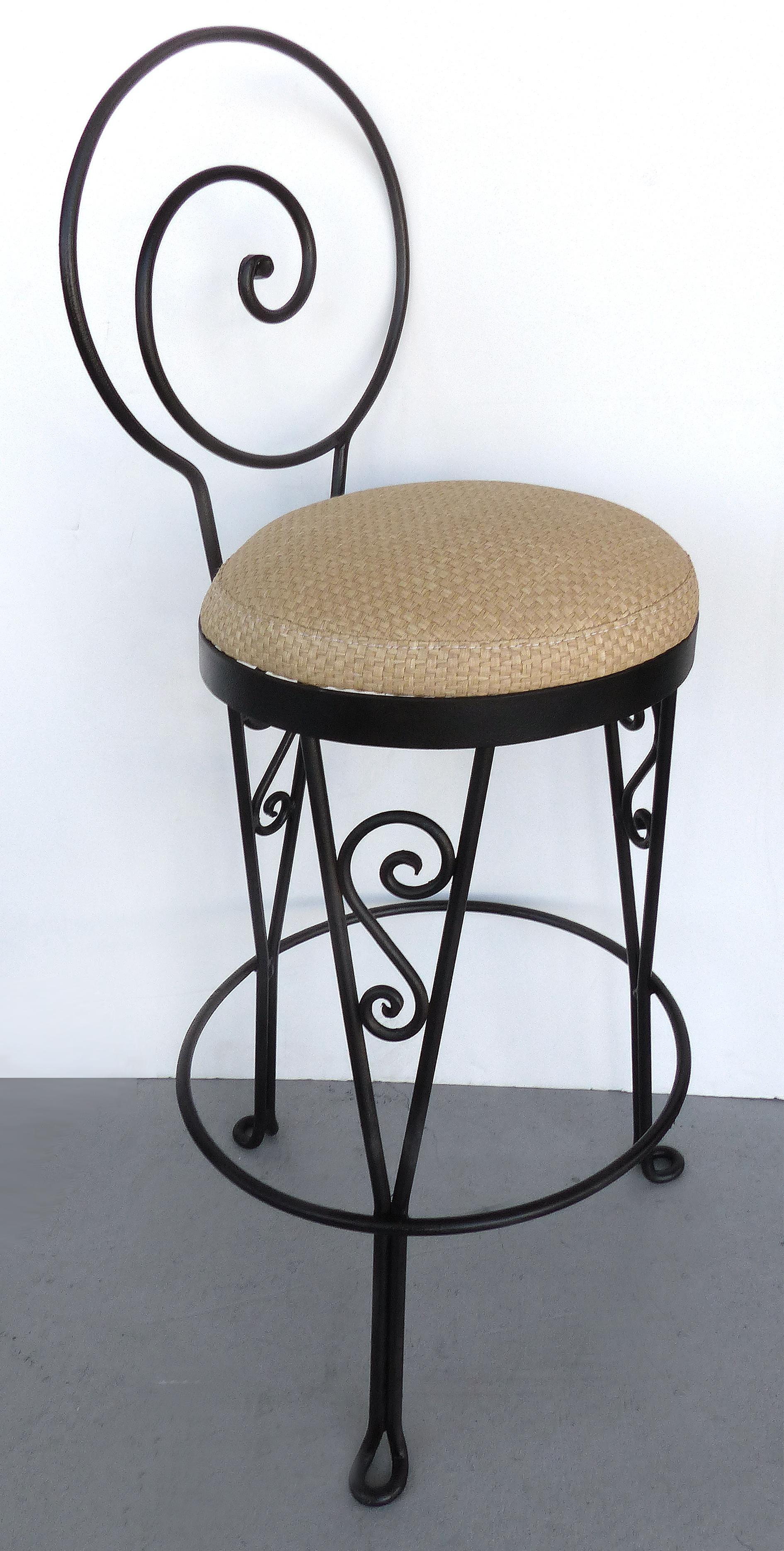 pier 1 wrought iron bar stools