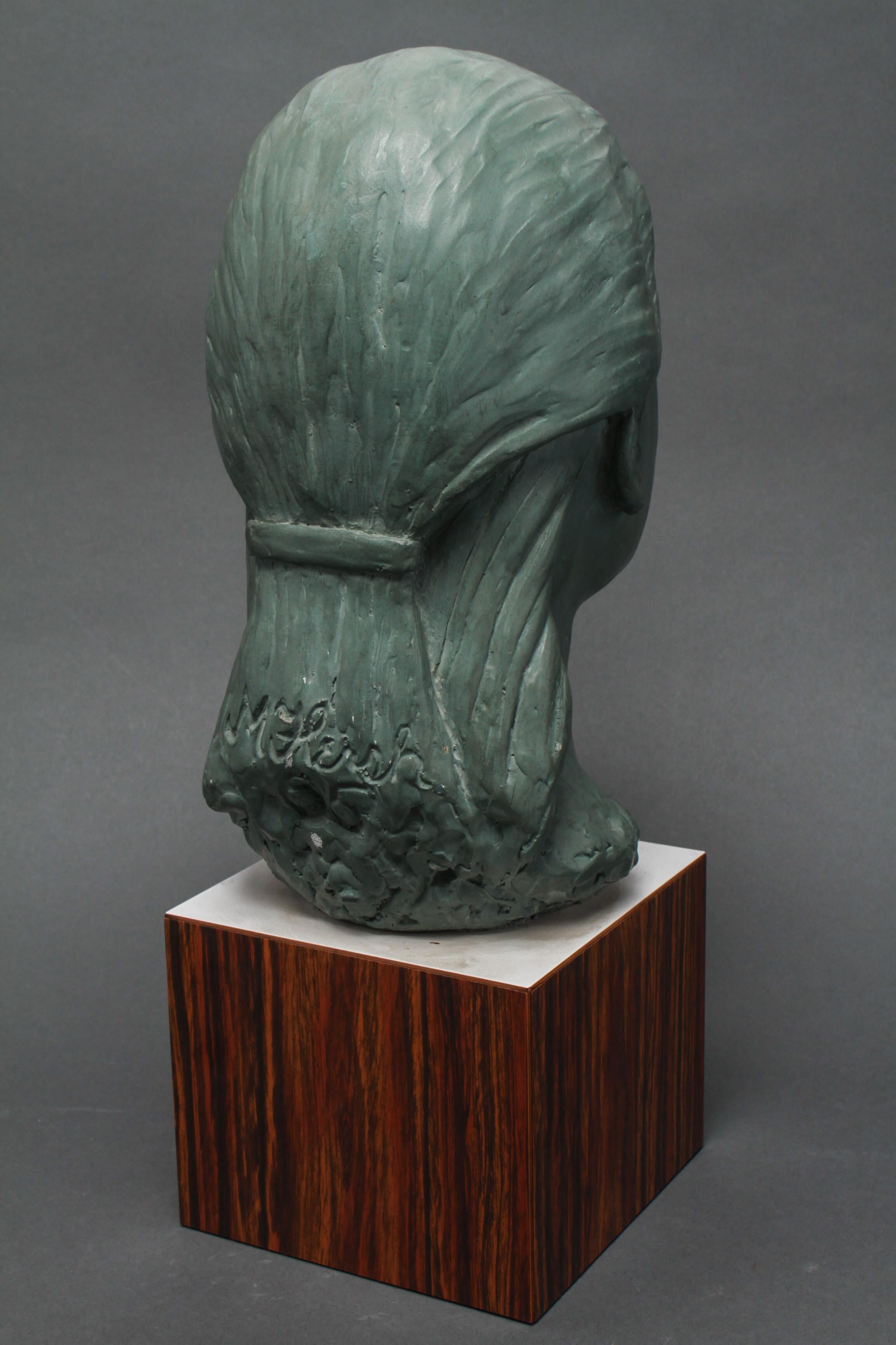 Milieu du XXe siècle Buste d'une jeune fille, sculpture moderne du milieu du siècle dernier en vente