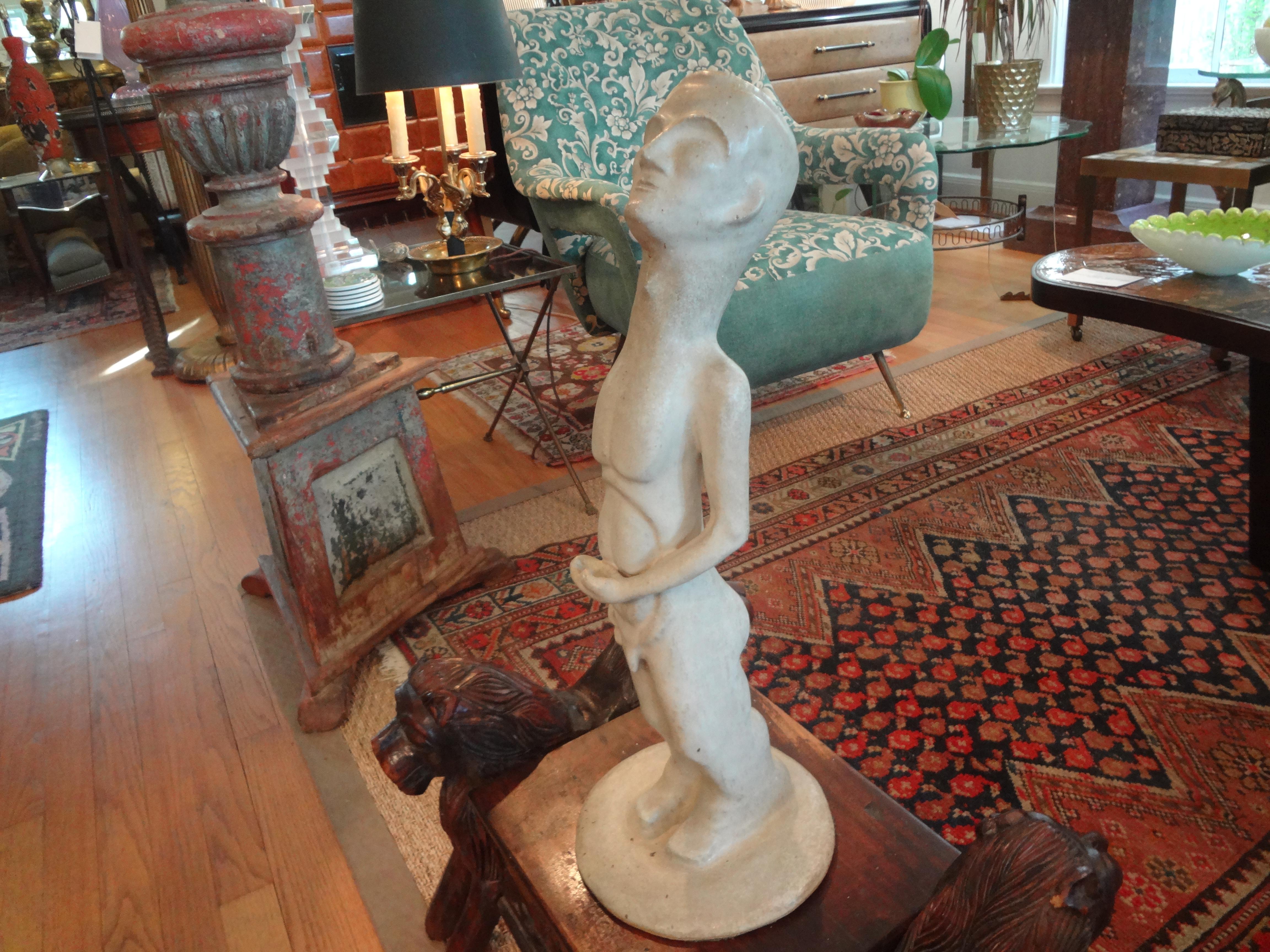 Mid-Century Modern Sculpture in the Manner of Amedeo Modigliani For Sale 1