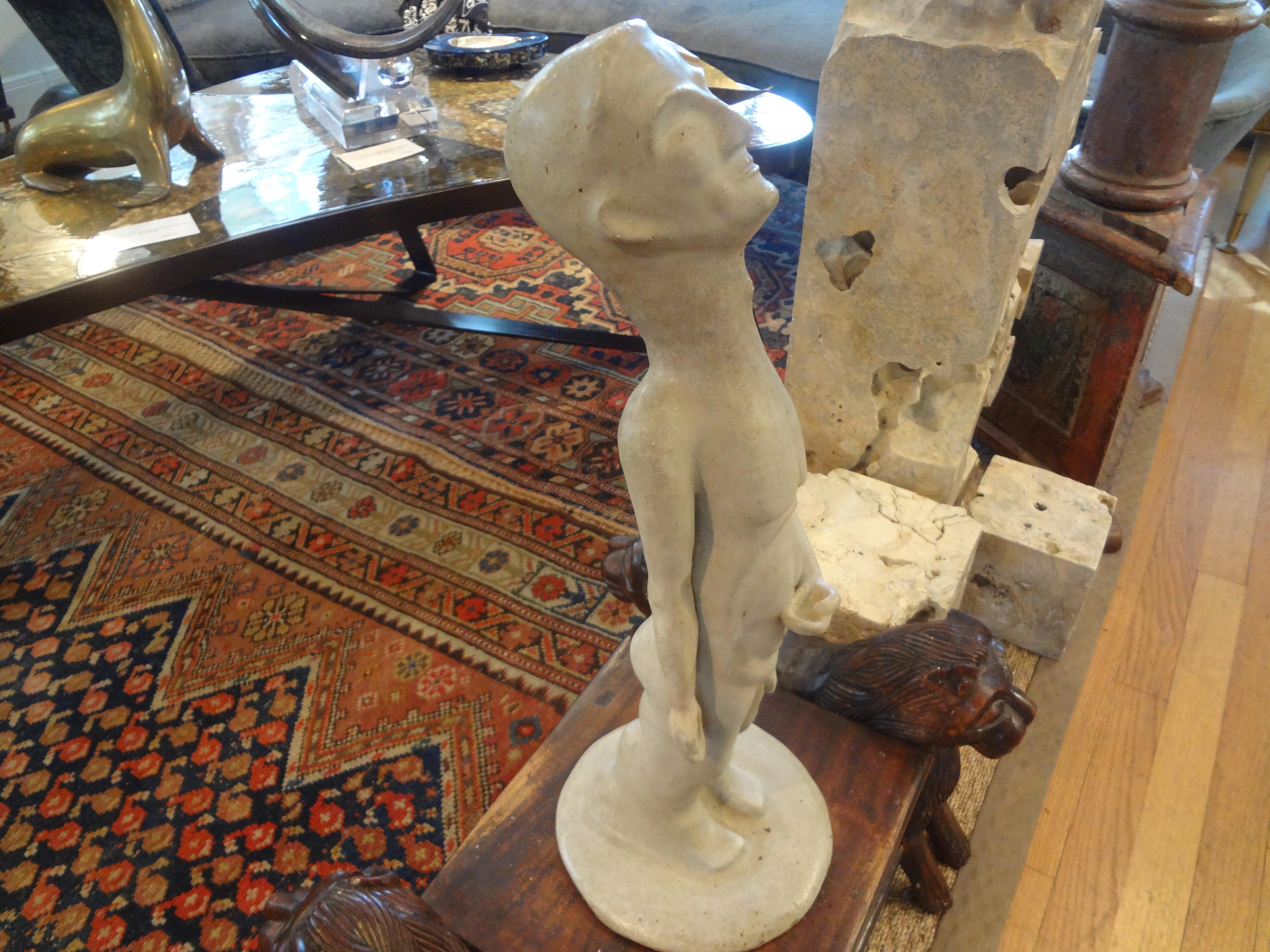 Mid-Century Modern Sculpture in the Manner of Amedeo Modigliani For Sale 2