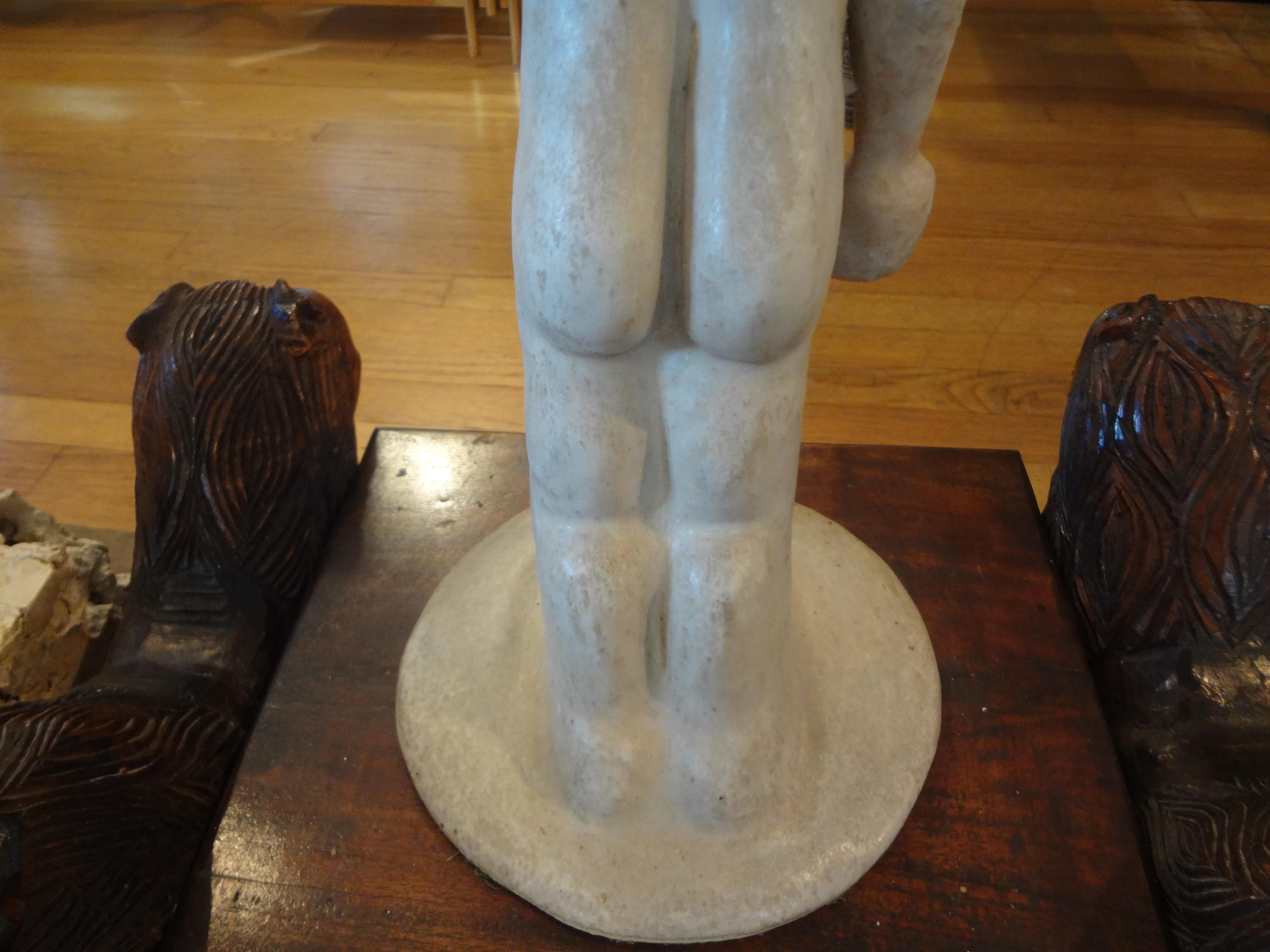 Mid-Century Modern Sculpture in the Manner of Amedeo Modigliani For Sale 4