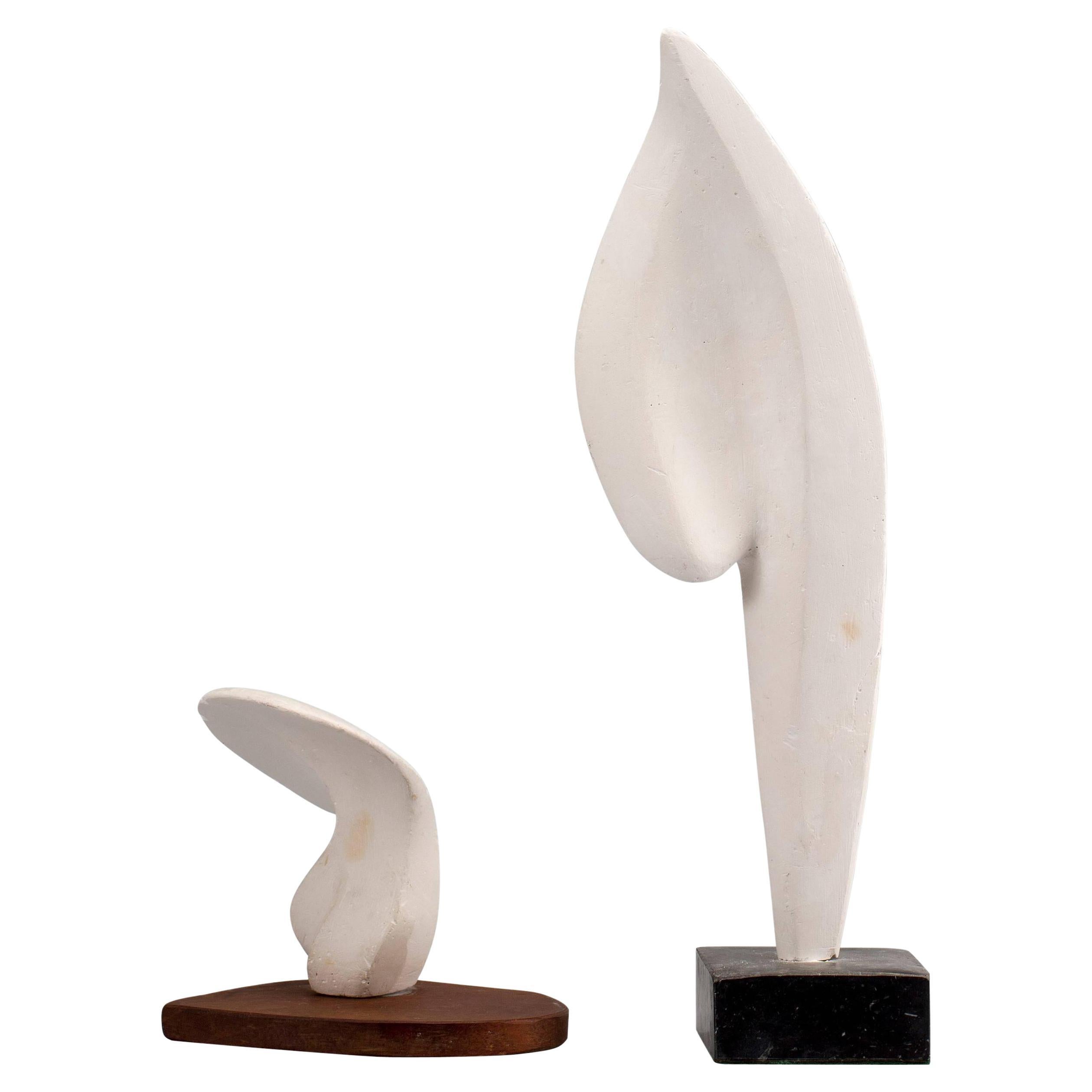 Mid-Century Modern Sculptures by Axel Nordell, Set of 2