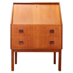 Vintage Mid-Century Modern Secretaire Bureau by Gunnar Nielsen Tibergaard Desk Danish