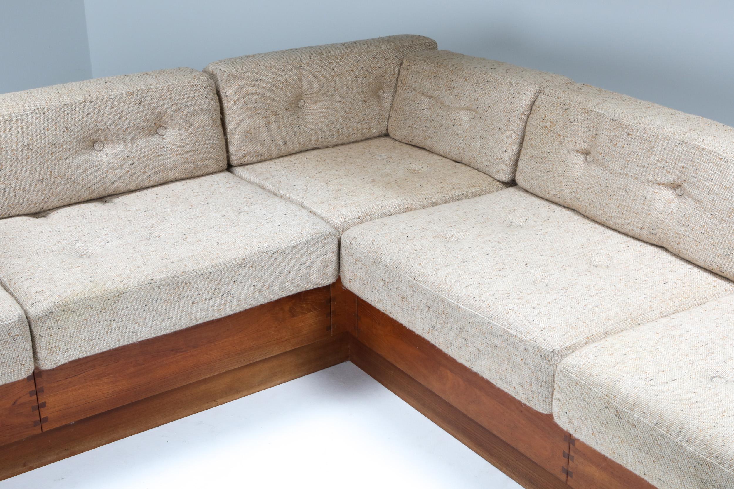 Leather Mid-Century Modern Sectional Couch by Mikael Laursen