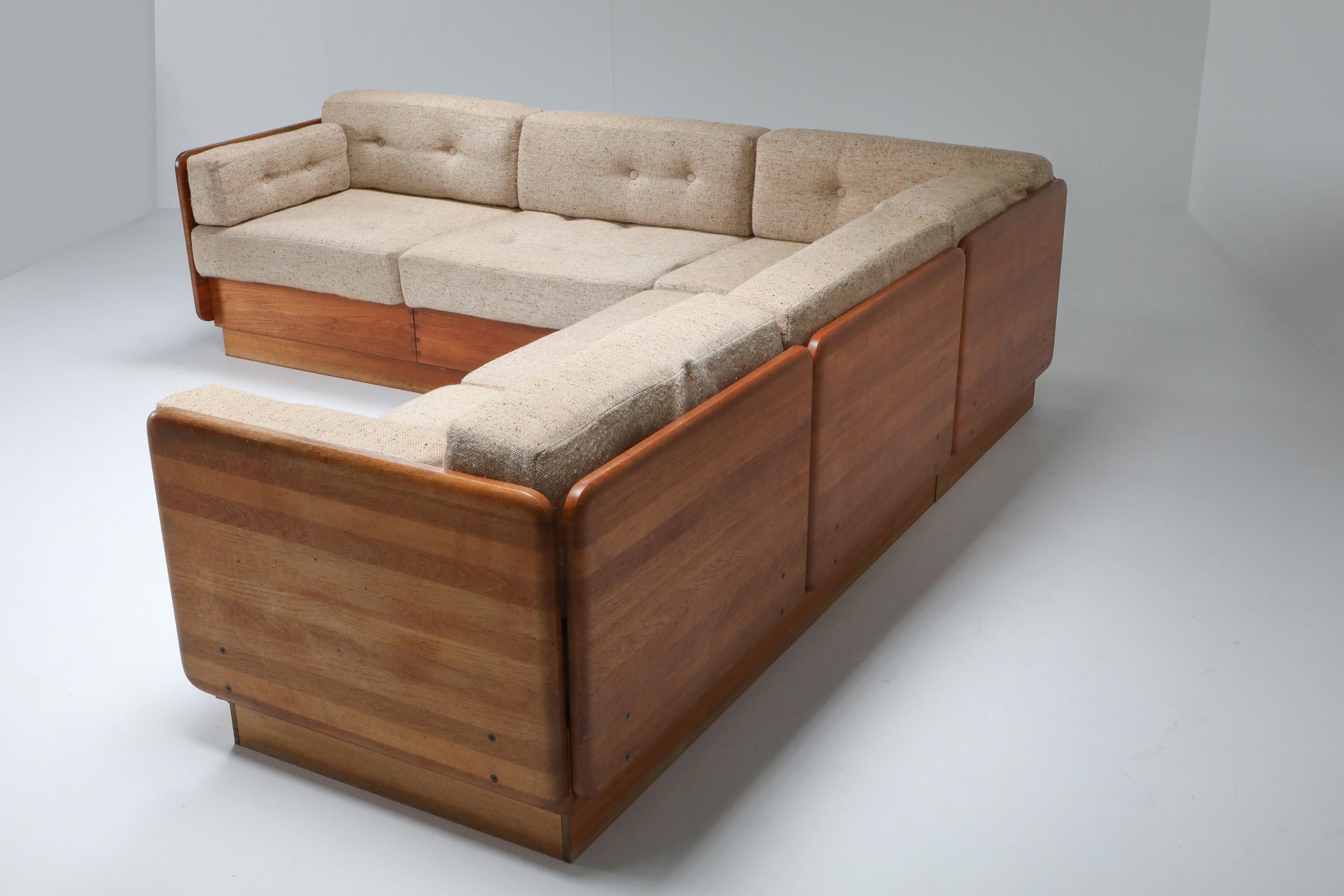 Mid-Century Modern Sectional Couch by Mikael Laursen In Good Condition In Antwerp, BE