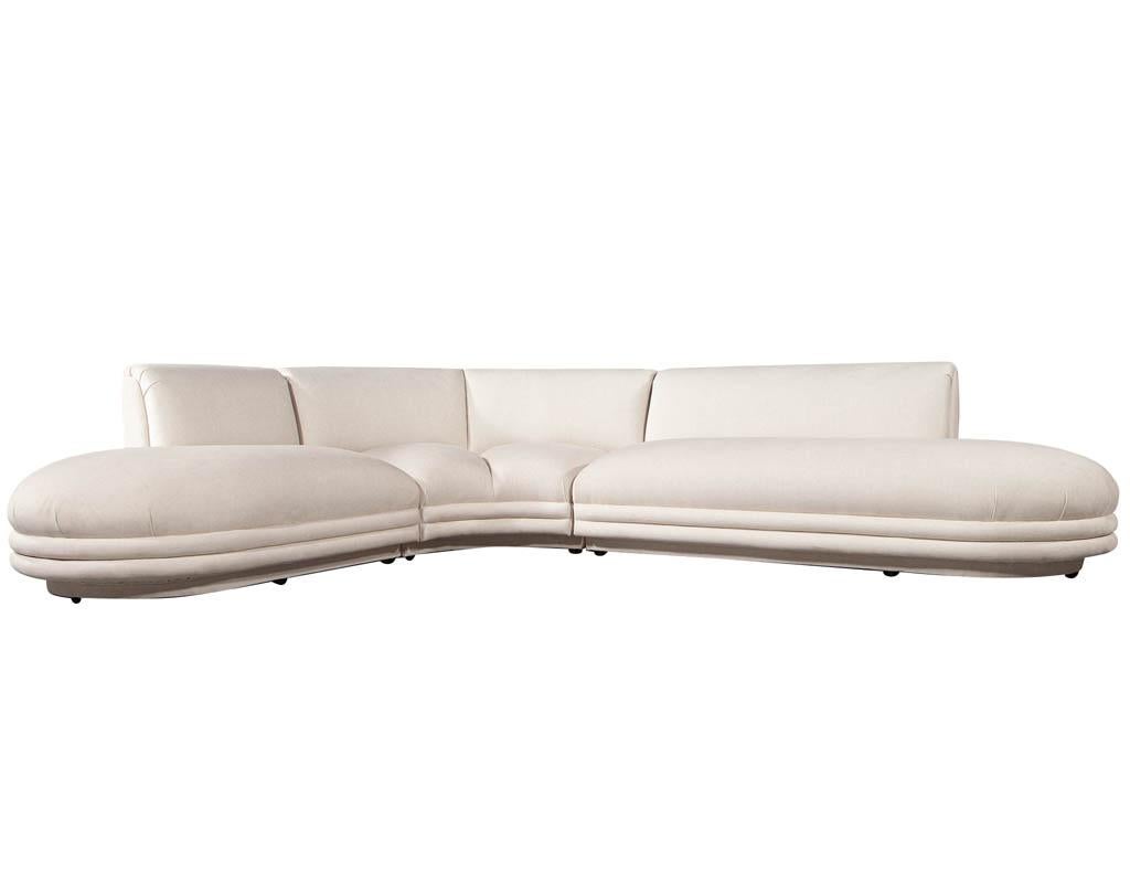 Mid-Century Modern Sectional Sofa Attributed to Directional Vladimir Kagan 6