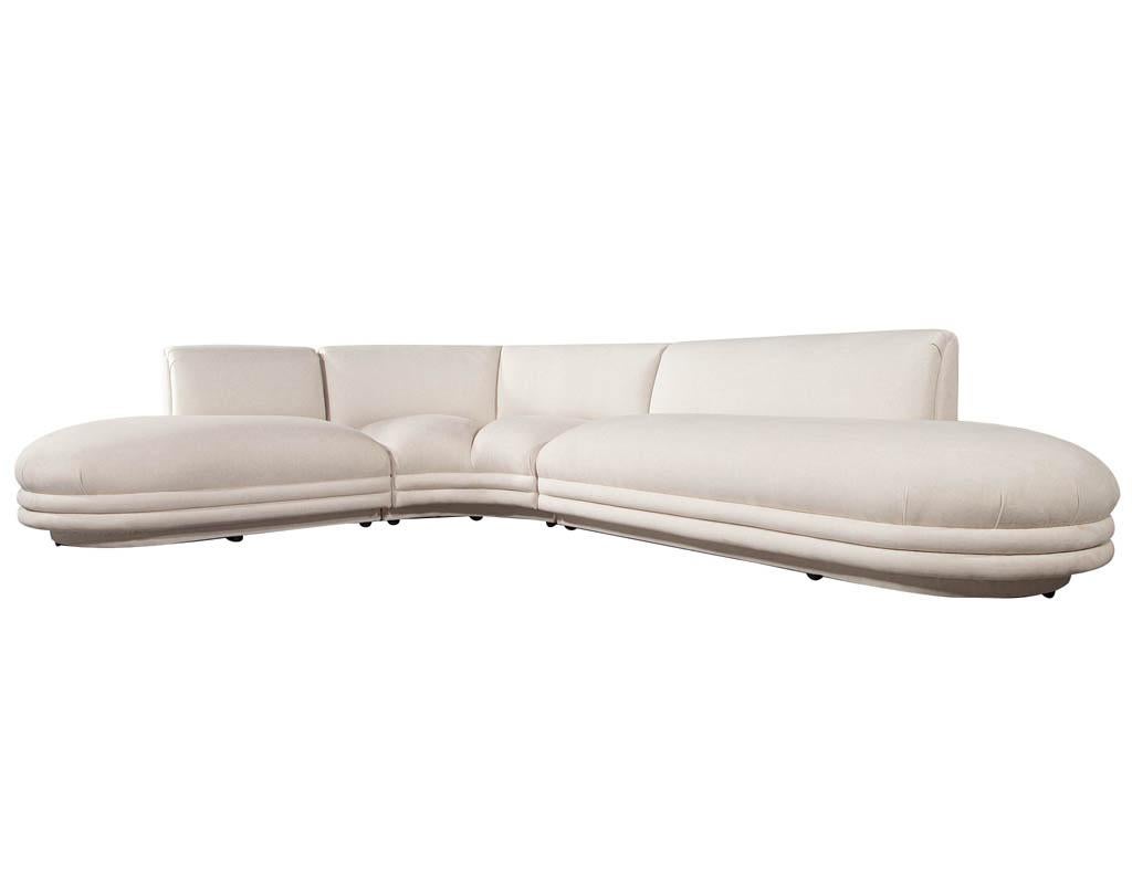 Mid-Century Modern Sectional Sofa Attributed to Directional Vladimir Kagan 7
