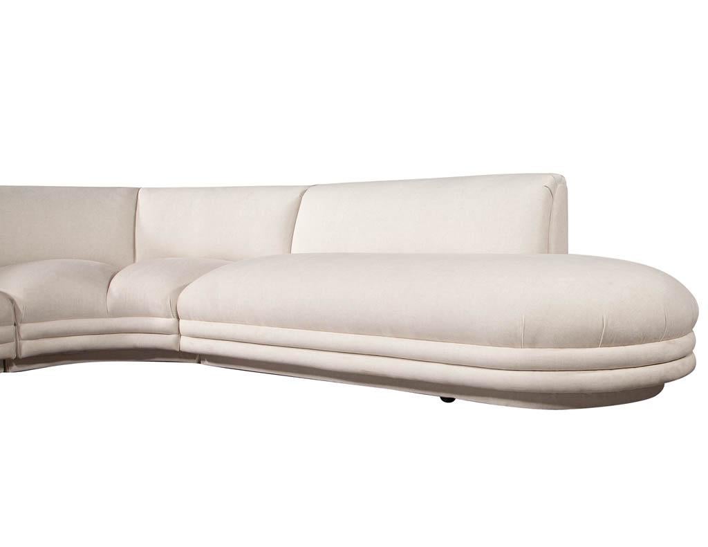 Mid-Century Modern Sectional Sofa Attributed to Directional Vladimir Kagan 8