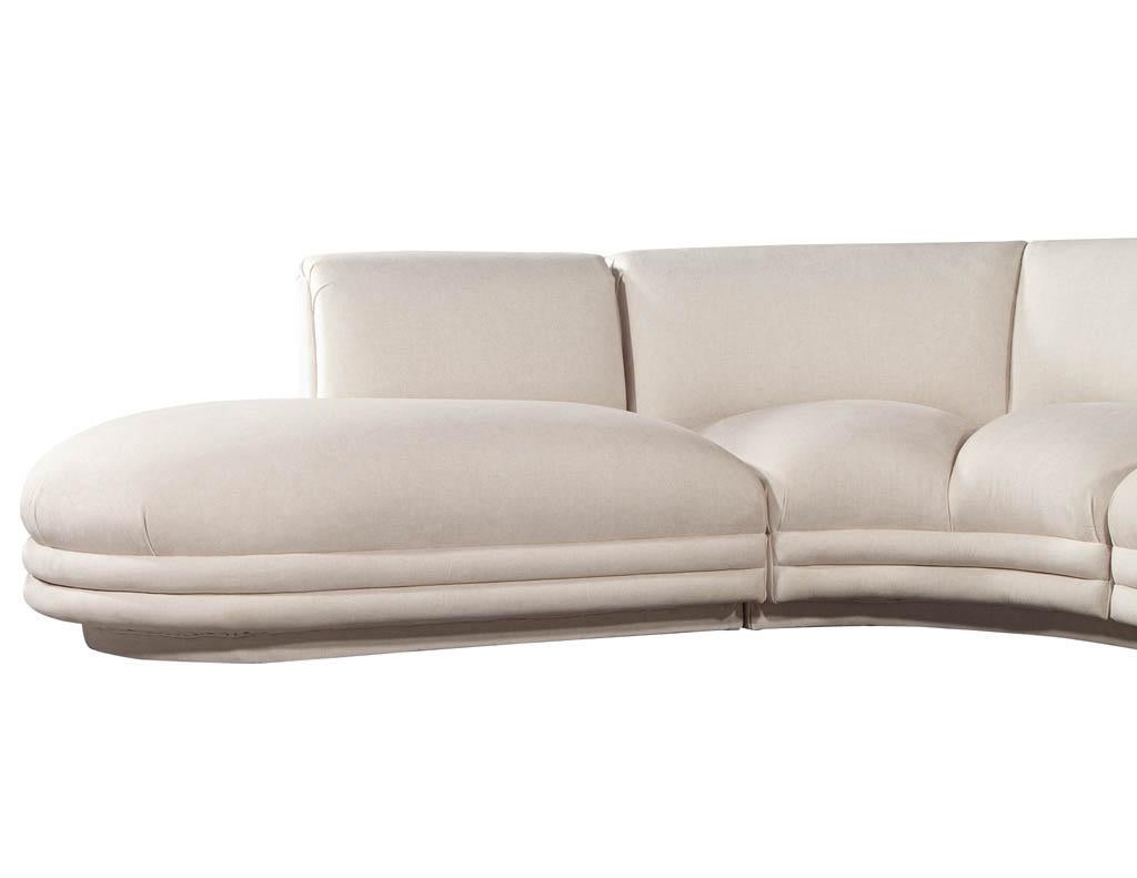 Mid-Century Modern Sectional Sofa Attributed to Directional Vladimir Kagan 9