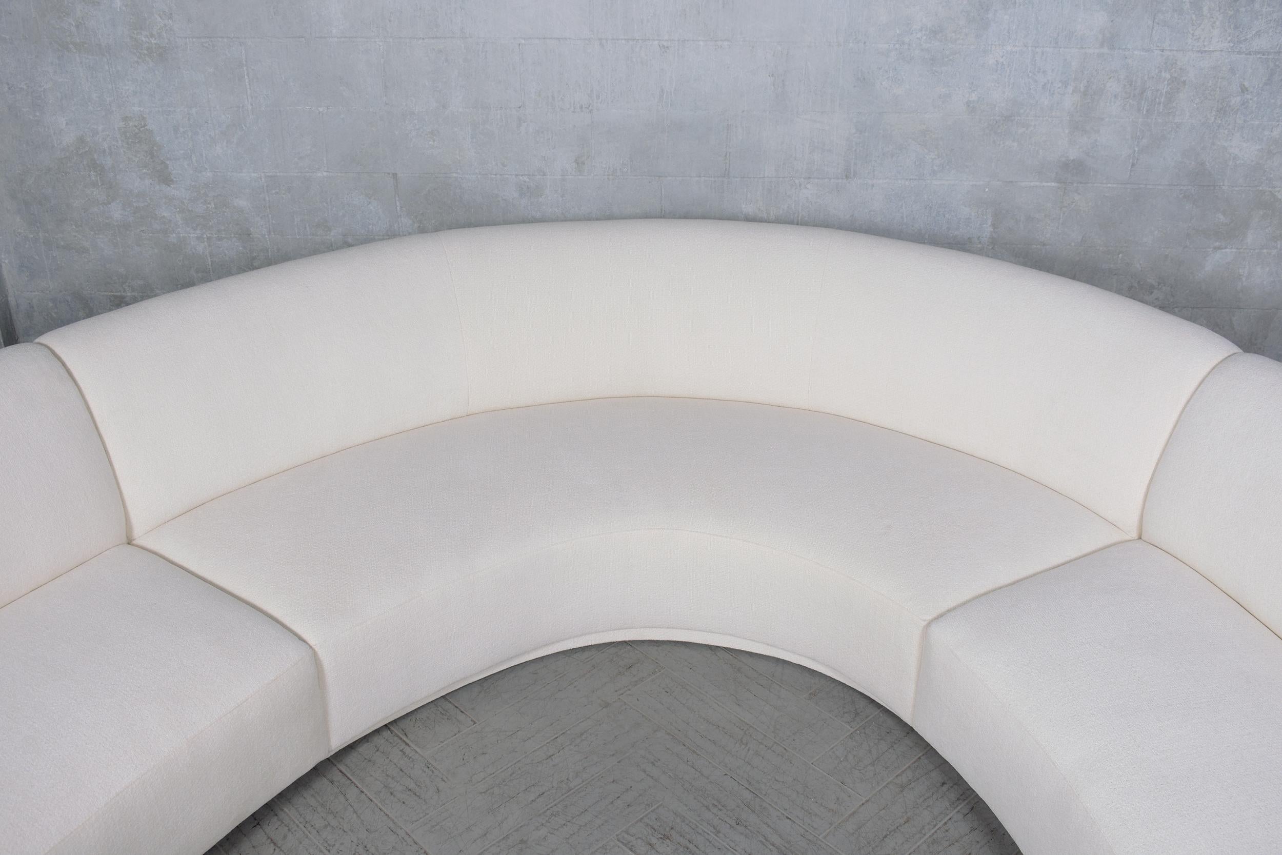 Tissu Canapé sectionnel restauré inspiré de Milo Baughman : The MODERN Elegance Modernity en vente