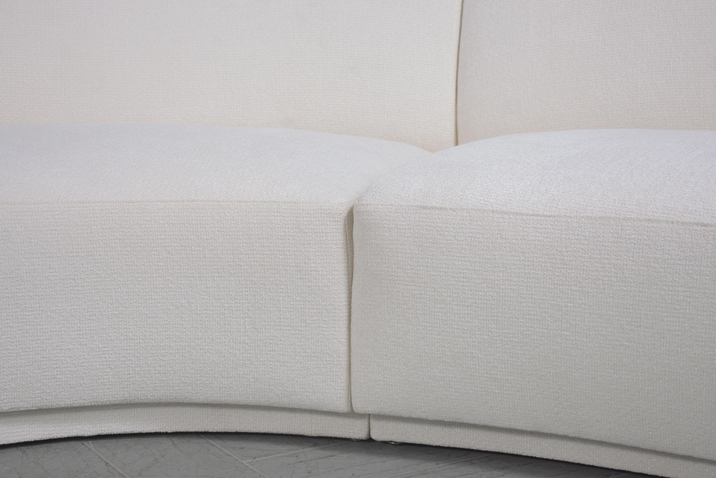 Milo Baughman-Inspired Restored Sectional Sofa: Mid-Century Modern Elegance For Sale 2