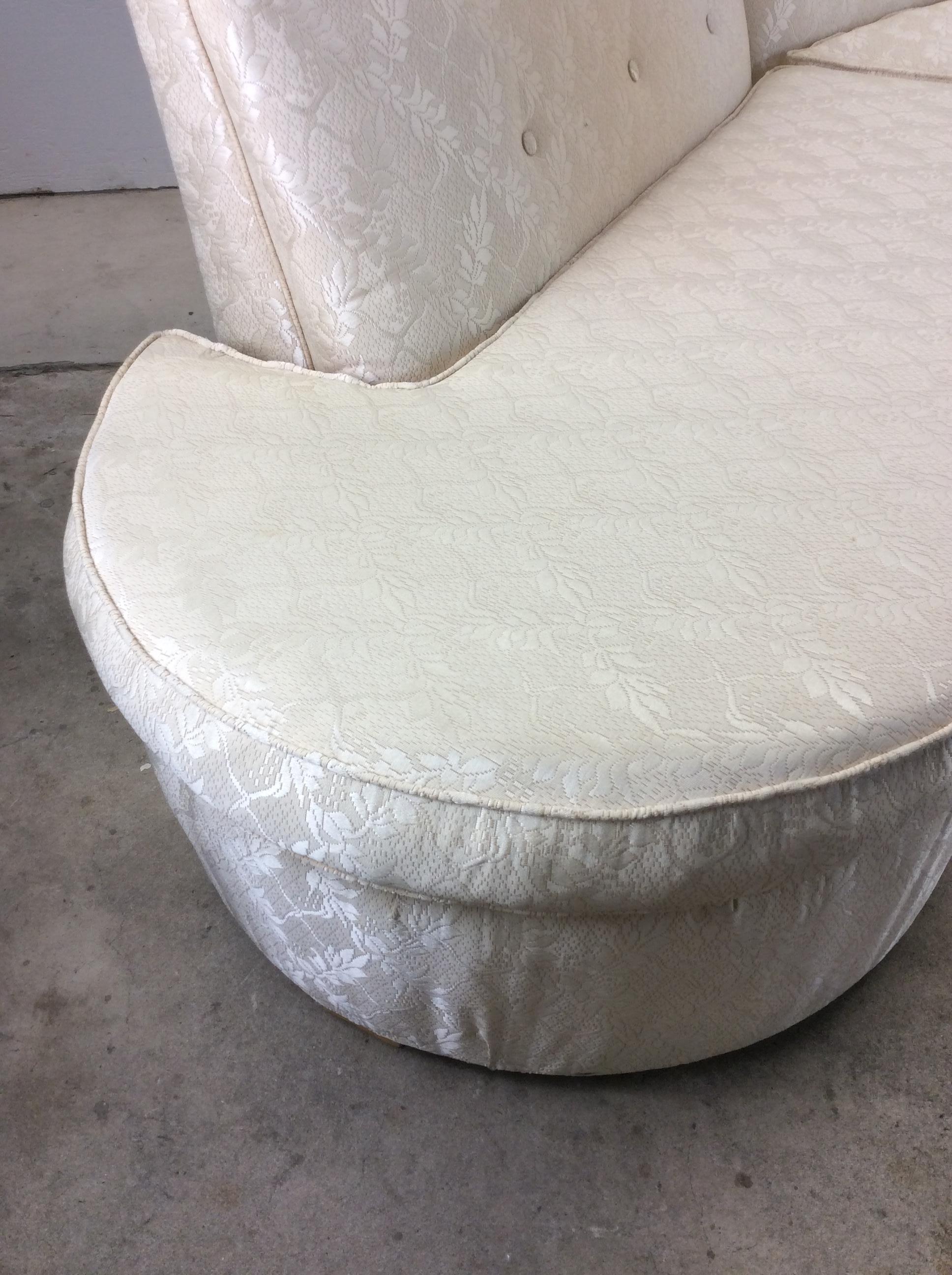 Canapé sectionnel moderne du milieu du siècle avec tissu d'ameublement vintage en vente 7
