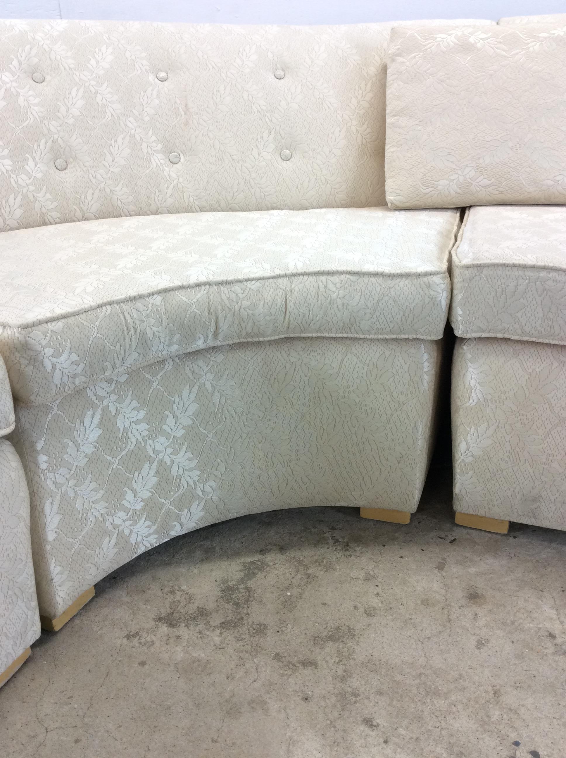 Canapé sectionnel moderne du milieu du siècle avec tissu d'ameublement vintage en vente 9