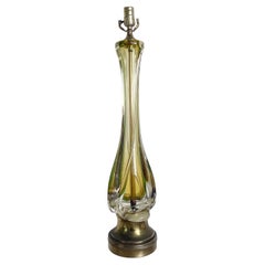 Vintage Mid Century Modern Seguso Murano Glass Table Lamp