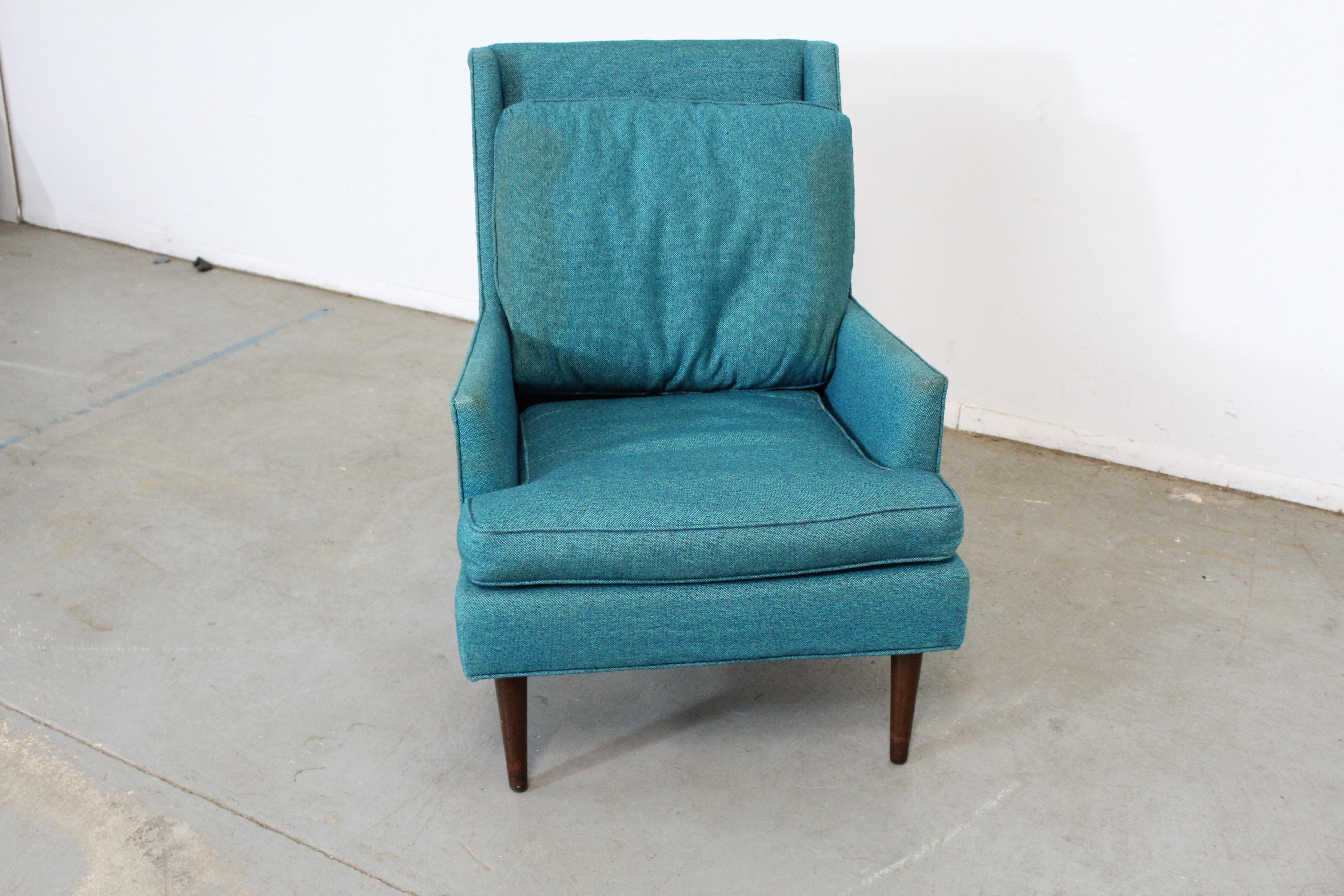 Mid-Century Modern Selig Pencil-Leg Lounge Chair (Moderne der Mitte des Jahrhunderts) im Angebot
