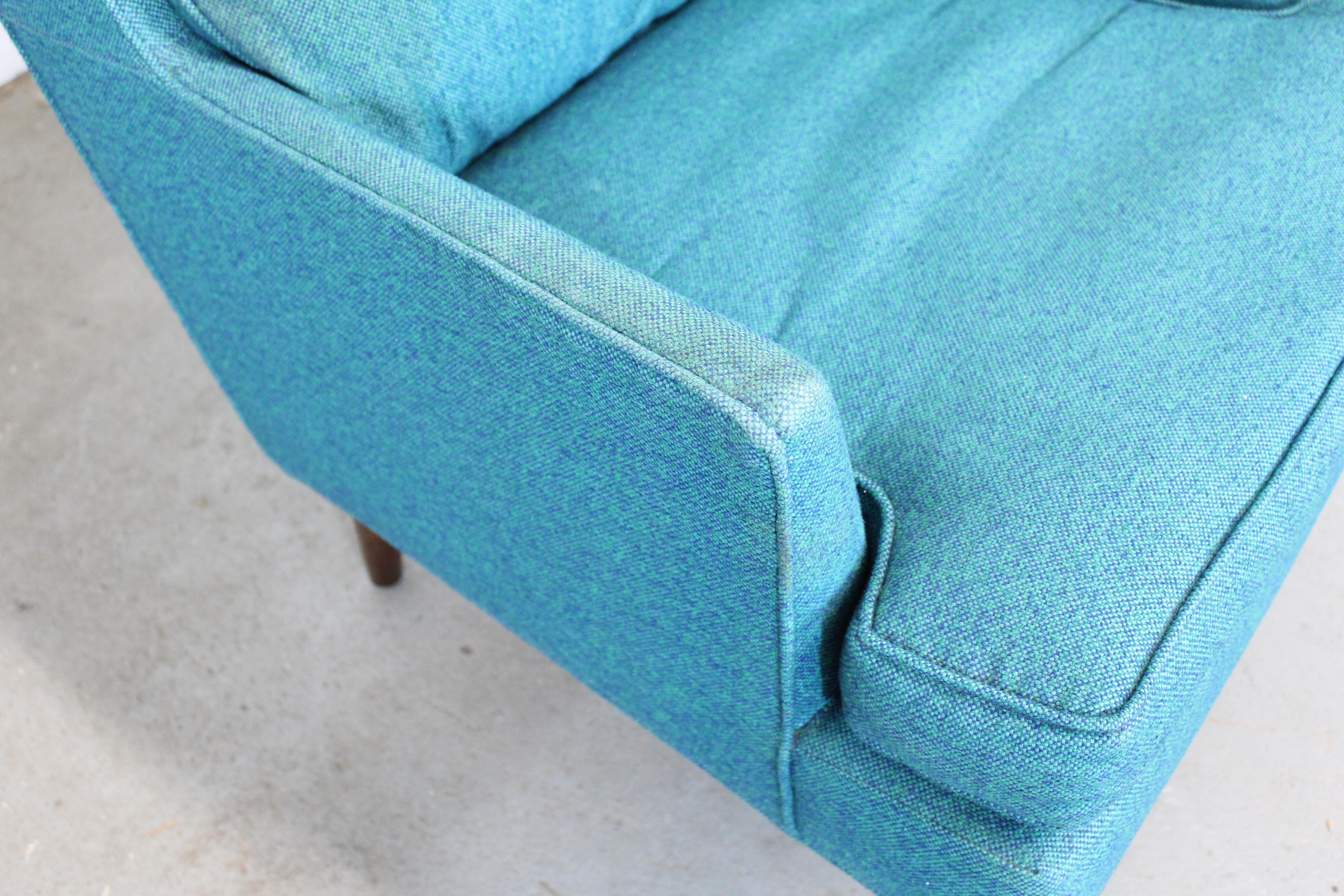 Mid-Century Modern Selig Pencil-Leg Lounge Chair (Walnuss) im Angebot