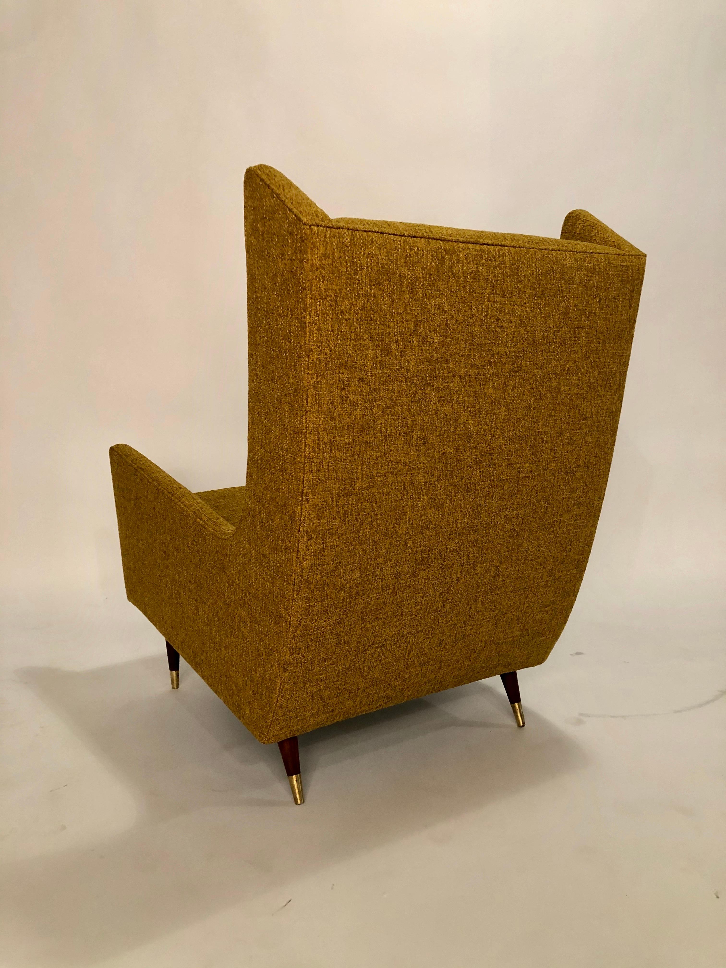 Mid-Century Modern Selig Wing Chair In Excellent Condition In Chicago, IL