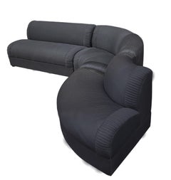 Mid-Century Modern Serpentine Sectional Sofa by Weiman