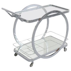 Mid-Century Modern Serving Bar Cart