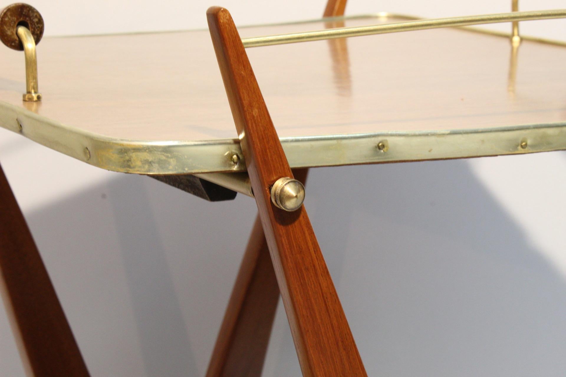 Mid-Century Modern Serving Trolley Bar Cart 4