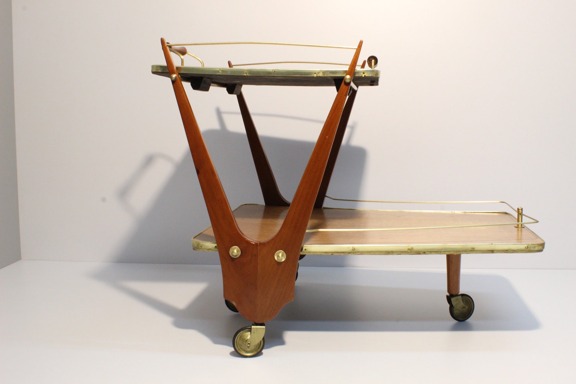 Mexican Mid-Century Modern Serving Trolley Bar Cart